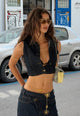 BELLA CROP - INDIGO