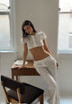 BESSETTE PANT - PORCELAIN PINSTRIPE