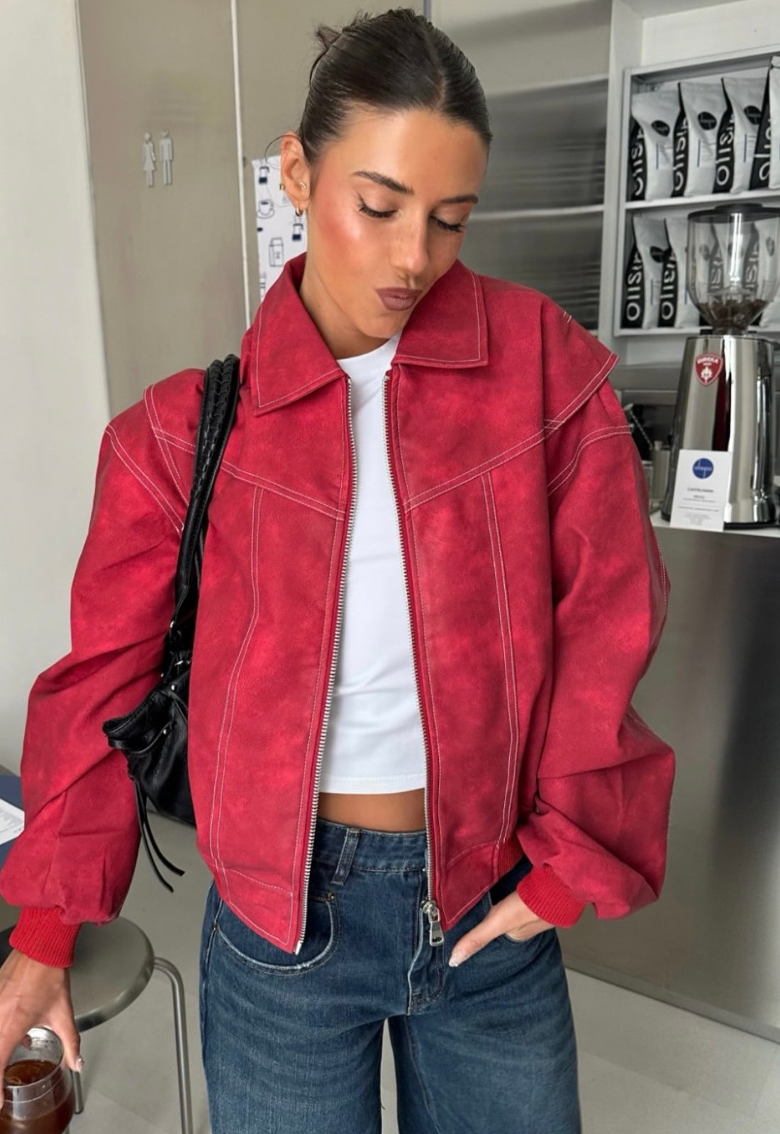 VISTA BOMBER - CRIMSON