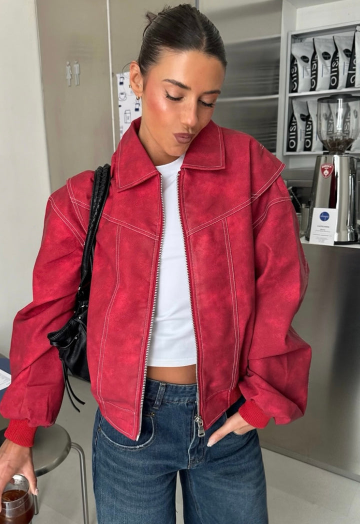VISTA BOMBER - CRIMSON
