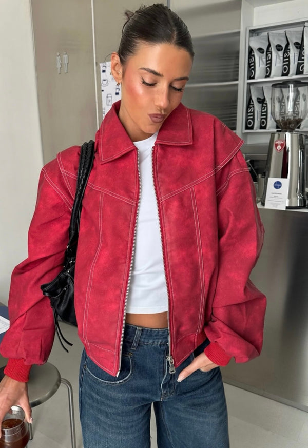 VISTA BOMBER - CRIMSON