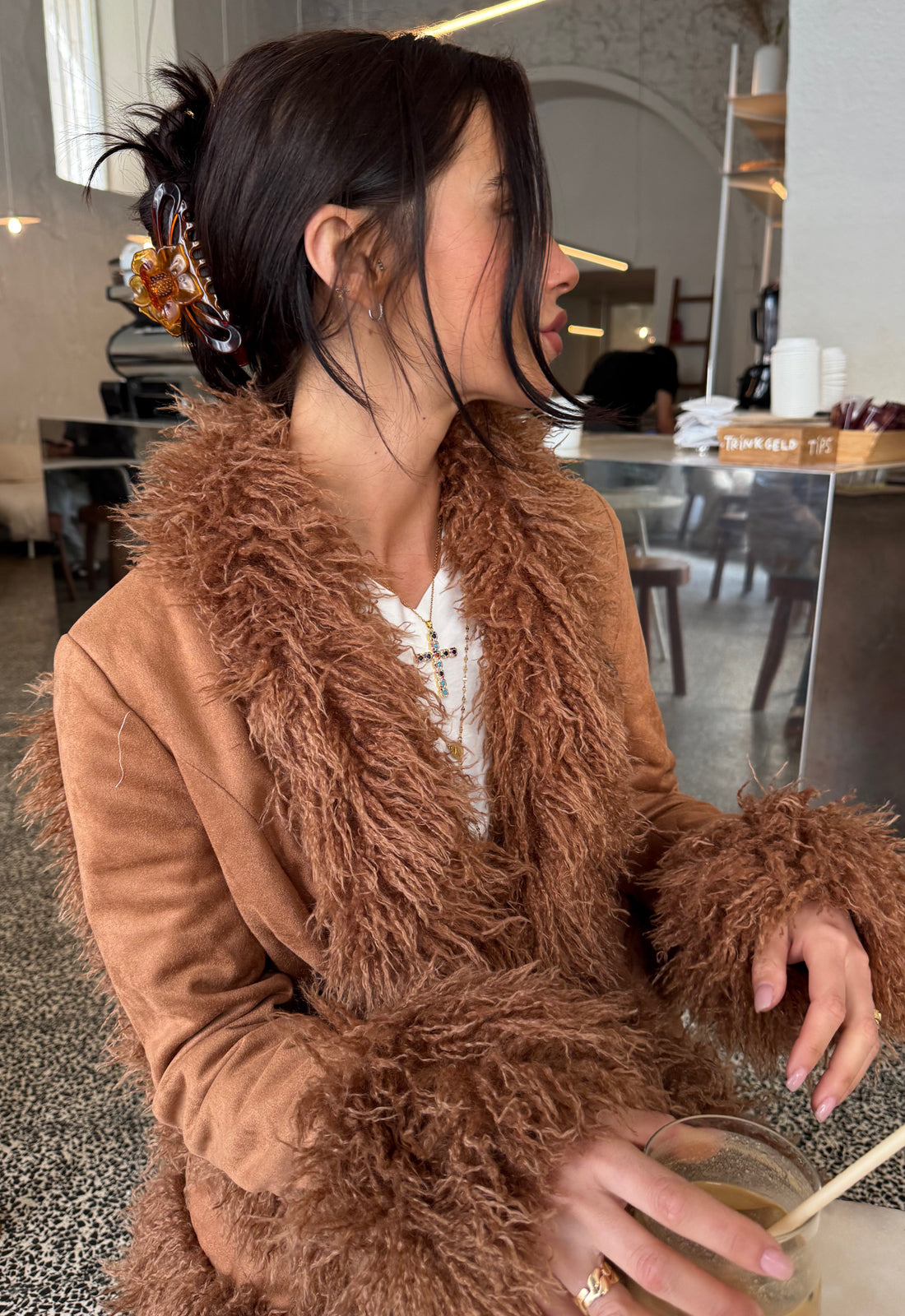 OUI OUI COAT - CAMEL