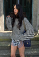 PARADISE MINI SHORT - NAVY PLAID