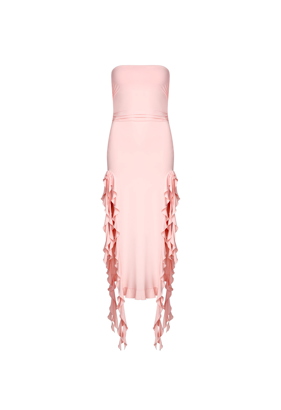 RENDEZVOUS STRAPLESS DRESS - BLUSH
