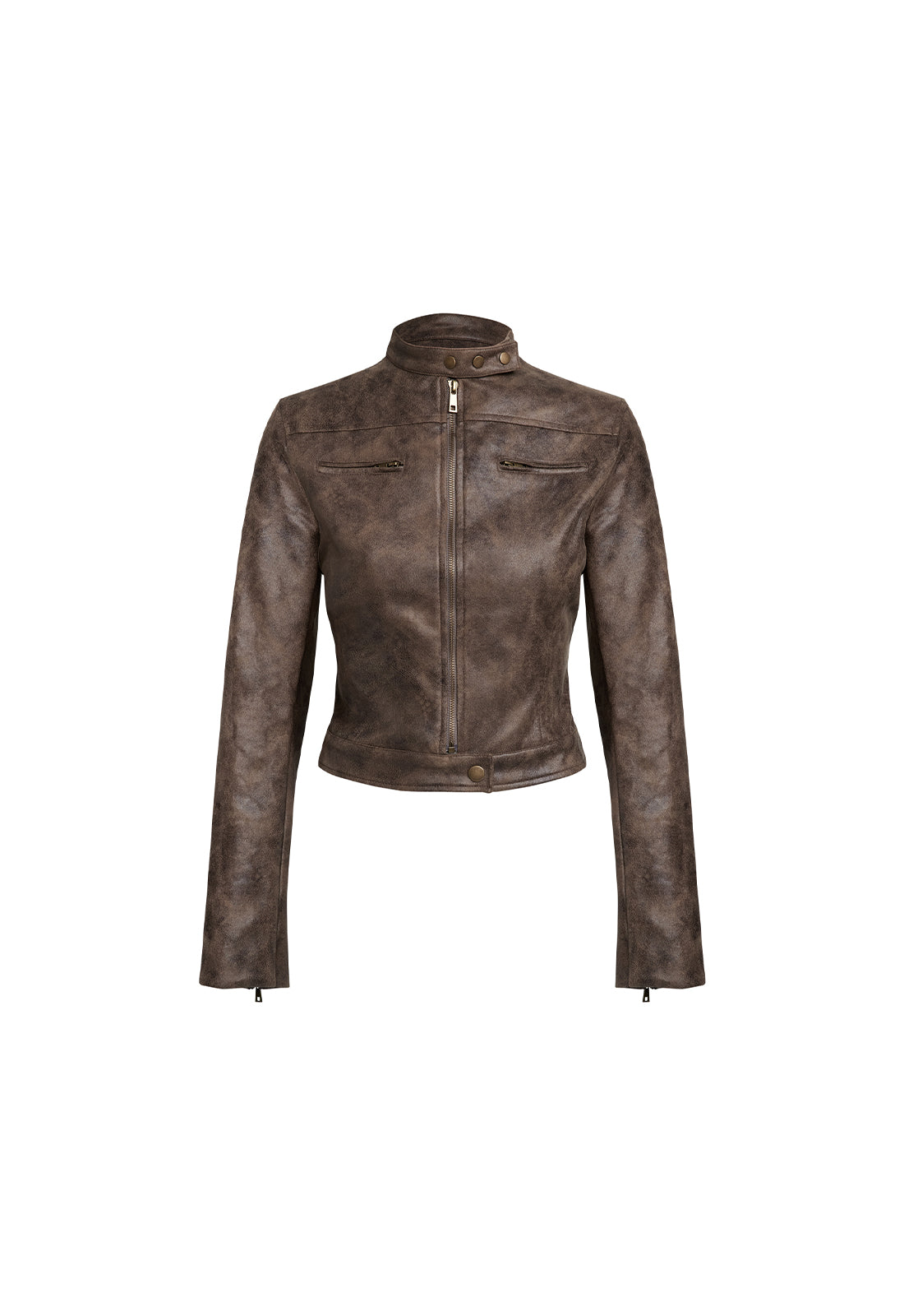 BELLA MOTO JACKET - CHOCOLATE